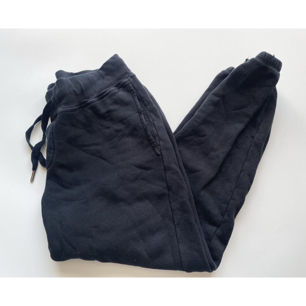 Women's Black NSF Distressed Jogger Sweatpants Size Medium